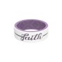 Eternal Faith Silicone Rings - White/lilac / 8