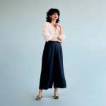 Linen Culotte Dark Navy - 46