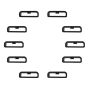 22MM Watch Strap Loops Compatible With Garmin Fenix 7/6/5 Fastener Rings