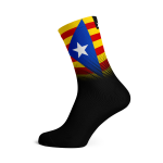 Catalonia Flag Socks - XL Black