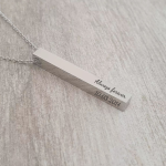Milani Personalized Bar Necklace Stainless Steel Ready In 3 Days