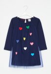 PoP Candy Heart Print Dress - Navy