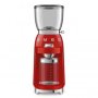 Smeg Retro Coffee Grinder in Red