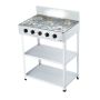 Starlux 5 Burner Gas Cooker Sgs- With Shelves