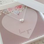 Genevieve 925 Sterling Silver Small Heart Necklace 7X6MM 45CM Chain