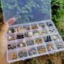 1PC Transparent Multiple-compartment Storage Box Suitable For Organizing Jewelry Accessories Buttons Perfect For Home Storage Supplies