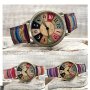 Fashion Flower Dial Wood Grain Ladies Watch Vintage Digital Turntable Men And Women Quartz Watch Ideal Choice For Gifts