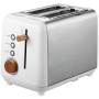 Anson Collection 2 Slice Ss Toaster – White