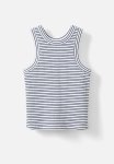 Cotton On Eleanor Tank - White in The Navy Stripe Rib