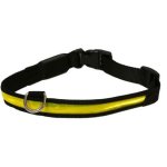 Rosewood Yellow Premium Flashing Collar - Large Waggs Online Pet Shop