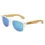 Blue Lens Polarized Bamboo Sunglasses S738