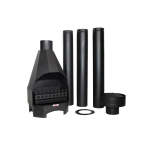 7-50 Mynx Complete Fireplace 42M - Including Flue Pipes And Storm Cowl