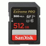 SanDisk 512GB Extreme Pro 300MB S V90 U3 Sdxc Uhs-ii Memory Card