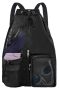 Lifwimner Mesh Beach Backpack With Wet Pocket Drawstring Pool Bag Waterproof Swimming Bag Gym Backpack For Men & Women Black