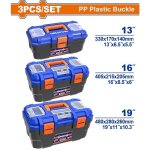 3 Piece Plastic Tool Boxes Set WTB2103