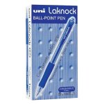 SN-100 Blue 0.3MM Fine Ballpoint Pen Retractable Rubber Grip Box Of 12 41-3910-02