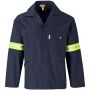 Artisan Premium 100% Cotton Jacket - Reflective Arms - Back - Yellow Tape