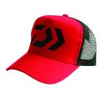 Daiwa Cap Trucker Red Black Mesh Curve Peak