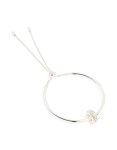 Silver Diamante Rondell Toggle Bracelet