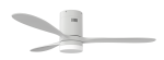 1320MM White Hugger With LED Light The Ultimate Fan For Low Ceilings - HUG523BW REMW