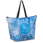 Hoppla Skyline Recycled Pet Stitch-bond Shopper With Zip