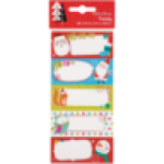 Family Christmas Stick-on Labels 20-PACK