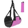 Pedal Hammocks With Storage Bag Foot Hammock For Plane And Office Purple