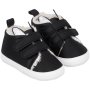 Made 4 Baby Boys Black Sneaker Soft Sole 3-6M