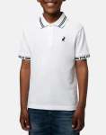 Polo Boys Owen Jacquard White Golfer - 13-14 White