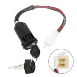 5 Pcs Motocross Male Plug Ignition Key Switch Set For Atv 50CC-250CC