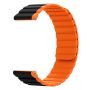 Black/orange Silicone Watch Band Compatible With Samsung Galaxy Watch -20MM
