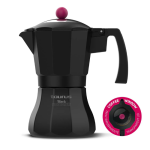 Taurus 6 Cup Coffee Maker Aluminium Black