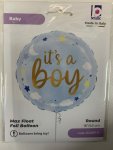 Its A Boy 18INCH Foil