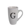 Mug - Household Accessories - Ceramic - Letter G Design - White - 8 Pack