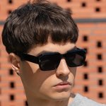 Men's Square Frame Fashion Glasses With Anti-fog Cloth Casual & Sports Style Full Rim Polycarbonate Lens And Frame Uv Protection