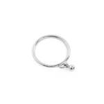 The Solo Charm Ring In Silver - N