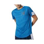 New Balance Men's Fast Flight Ss Tee Print - Blue - Sm