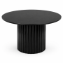 Modern Round Dining Table - Black Tulip Pedestal Table