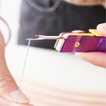 Compact Foldable Seam Ripper - Portable & Rotatable 180 For Sewing And Crafting Available In Orange purple yellow