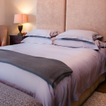 Blue Vapour 400 Thread Count Satin Duvet Cover Set - Queen