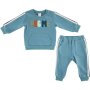 Made 4 Baby Boys Blue Trim Jogger Set 6-12M