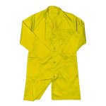 1 Piece Poly Cotton Dust Coat Yellow
