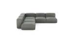 Five Module Corner Sofa - Leather - Light Grey - 283CM X 283CM