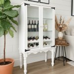 Glass Wine Rack Display Cupboard - World Of Rustic Frames