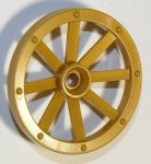 Parts Wheel Wagon Large 33MM D. Hole Notched For Wheels Holder Pin 4489B - Pearl Gold