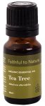 Faithful To Nature Ftn Organic Tea Tree Essential Oil 10ML