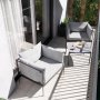 Patio Furniture Set Levo Dark Grey