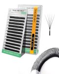 Nagaraku Narrow 5D W Eyelash Extension Small Spacing 5D Clover Lash Supplies Natural Soft Premade Fans Pbt Cluster W Shape Lash