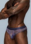 Malepower Sheer Prints Sheer Thong Splatter