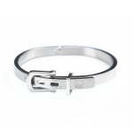 Silver Buckle Bracelet - Size B Inner Circumference: 22CM Width: 8MM